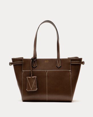 Brigetta Shopping Tote Vachetta Chocolate