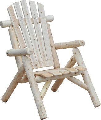 Outdoor Wood Adirondack Chair Patio Chaise Lounge Deck Reclined Bench