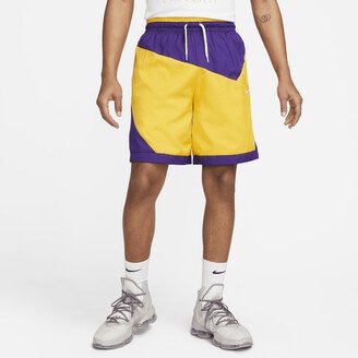 Men's DNA 8 Woven Basketball Shorts in Purple