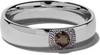 De Beers Jewellers 18kt white gold Talisman diamond 5mm band