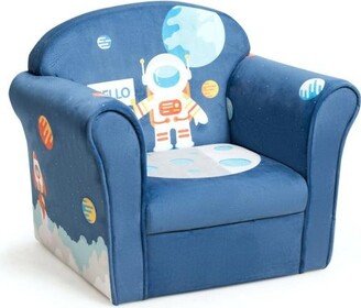 Slickblue Kids Astronaut Armrest Upholstered Couch