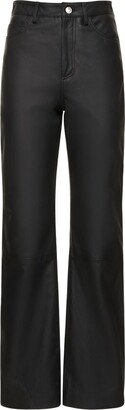 Lynn straight leather pants