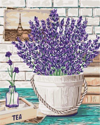 Painting by Numbers Kit Crafting Spark Lavender Aroma B080 19.69 x 15.75 in