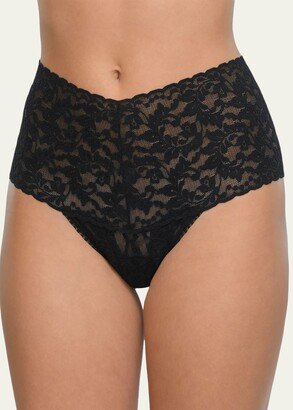 Retro Signature Lace Thong-AA