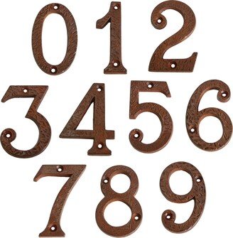 Rustic Country 3 Inch Iron House Number For Address Plaque, Mailbox, & Metal Signage - No-Ir832-75 From Rch Hardware-AA