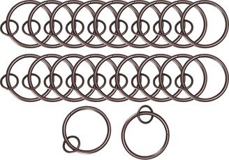 Unique Bargains 20Pcs Metal Curtain 1.3w Eyelet Drape Loops for Bathroom Curtain Rods - Copper Tone - 1.8