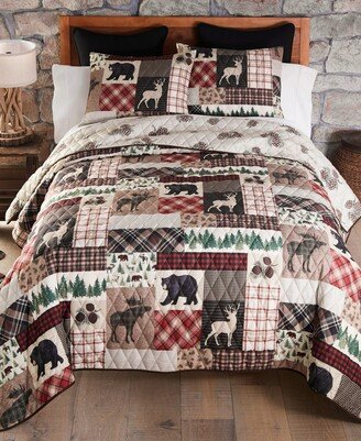 Wilderness Pine 3 Piece Quilt Set, Queen