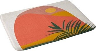 Oris Eddu Tropical Landscape Bath Mat Orange