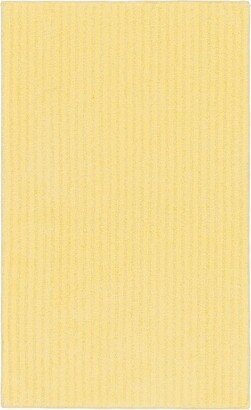 24x40 Plush Washable Nylon Bath Rug Yellow