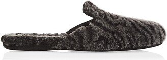 Montague Tiger Leather Slippers