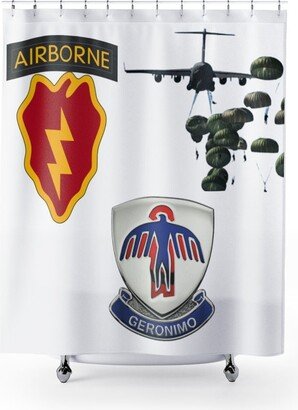 4/25Th Ibct | Airborne, 1-501st Pir, Shower Curtain, Military, Veteran, Soldier, Army