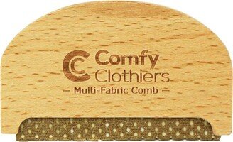 Comfy Clothiers Sweater Comb for De-Pilling, De-Fuzzing & Lint Removal, Beech Wood