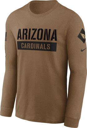 Arizona Cardinals Salute to Service Men's NFL Long-Sleeve T-Shirt in Brown