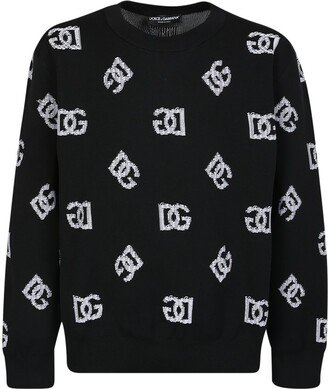 Monogram Jacquard Crewneck Jumper