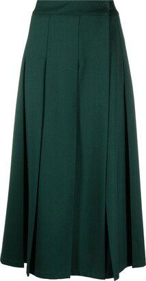 Pleated Maxi Skirt-AE