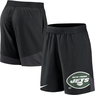 Men's Black New York Jets Stretch Performance Shorts