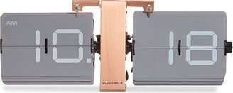 Flipping Out Clock by Cloudnola GREY/COPPER