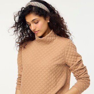 Women's Quilted Mockneck Pullover