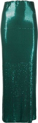 Atu Body Couture High-Waist Sequin Maxi Skirt