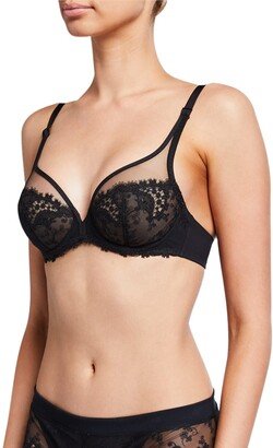 Wish Sheer Plunge Bra-AA