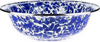 Cobalt Swirl Enamelware Collection 4 Quart Serving Bowl