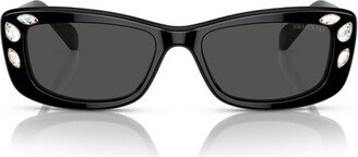 Rectangle Frame Sunglasses-BT