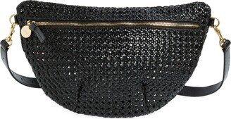 Grande Woven Leather Belt Bag