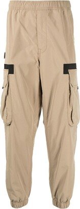 Elasticated-Waistband Tapered-Leg Pants-AA