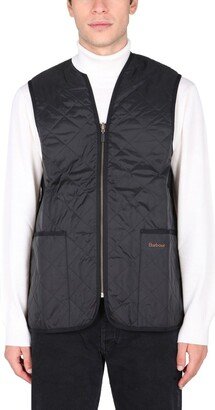 Logo Embroidered Quilted Gilet