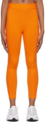 Orange Crystal Sport Leggings