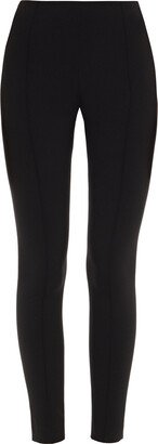 Stretch-woold crepe skinny pants