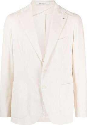 Single-Breasted Corduroy Blazer-AB