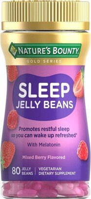 Nature's Bounty Adult Melatonin Sleep Aid Chewable Jelly Beans - Mixed Berry - 80ct