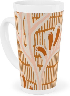 Mugs: Kangaroo Paw - Floral Tall Latte Mug, 17Oz, Pink