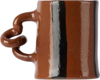 Harlie Brown Studio Brown & Black Stripe Delights Mug