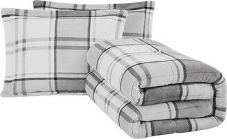 Ronnie Plaid 3 Piece Comforter Set, Full/Queen