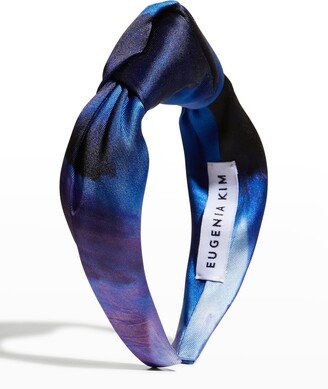 Karyn Knot Printed Satin Headband