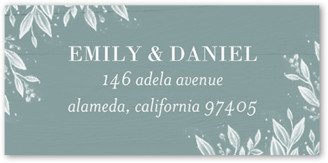 Wedding Address Labels: Garland Bliss Address Label, Green, Address Label, Matte