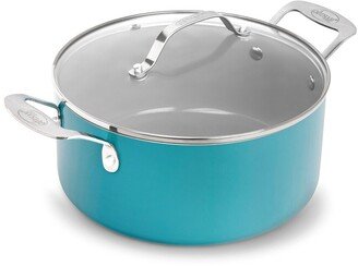 Aqua Blue 5Qt Stock Pot With Lid