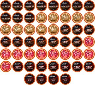 Two Rivers Coffee Pods, 2.0 Keurig K-Cup Compatible, Autumn Flavored Variety Sampler,52 Count