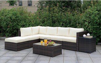 Bene Contemporary Brown Wicher 8-Piece Patio Sectional Set