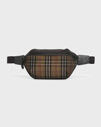 Men's Sonny Mesh Check Belt Bag