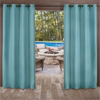 Delano Indoor/Outdoor Grommet Top Curtain Panel Pair, 54 x 120