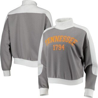 Women's Gameday Couture Gray Tennessee Volunteers Make it a Mock Sporty Pullover Sweatshirt