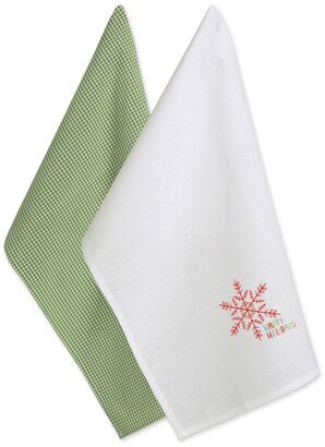 Check Happy Holidays Dishtowel Set