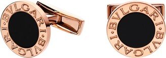 Rose Gold And Onyx Cufflinks