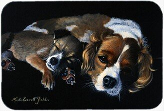 FMF0022LCB Cozy Pals with Cavalier Spaniel Glass Large Cutting Board