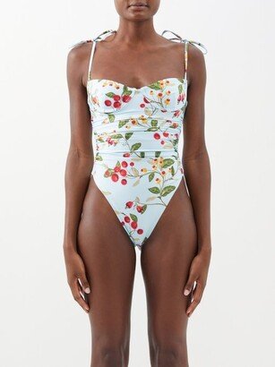 Rabano Floral-print Underwired Swimsuit