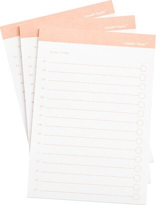 russell—hazel To Do Adhesive Notes Blush Pkg/3