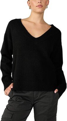 Easy Breezy V-Neck Pullover (Black) Women's Clothing